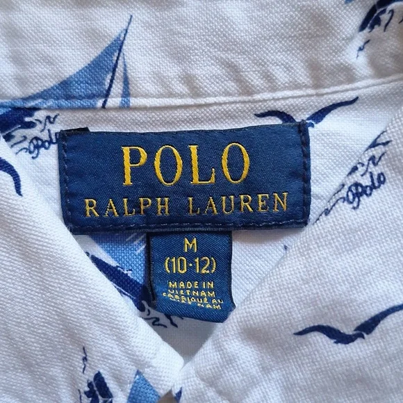 Boys Ralph Lauren button up short sleeve shirt - Picture 2 of 2